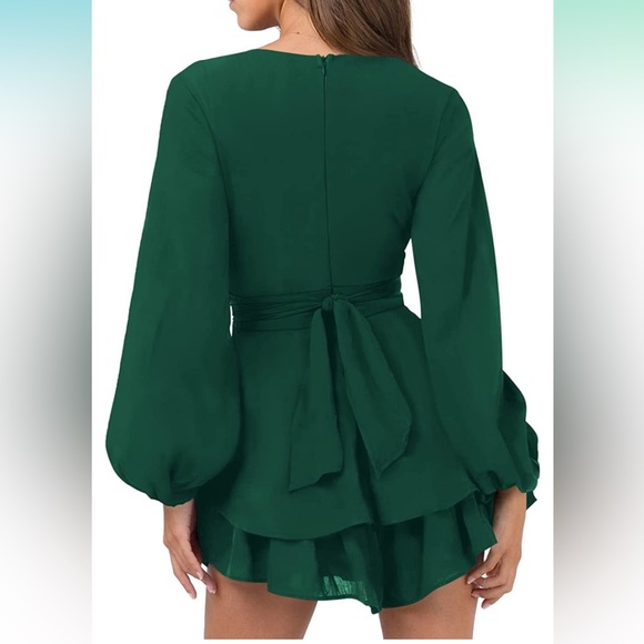 NWOT Nova in Sky long sleeve v-neck mini dress size XS - Picture 3 of 4